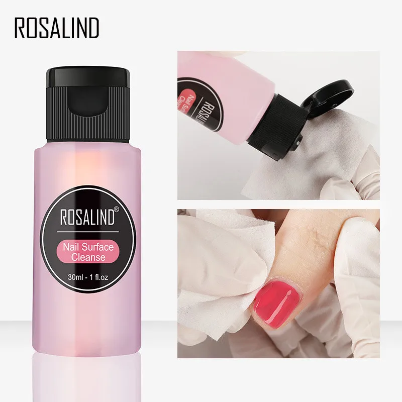 Desengrasante de uñas, elimina el exceso de Gel, mejora el brillo, UV LED, removedor de esmalte de Gel, cepillo para decoración de uñas, limpiador de superficies de uñas, 30ml