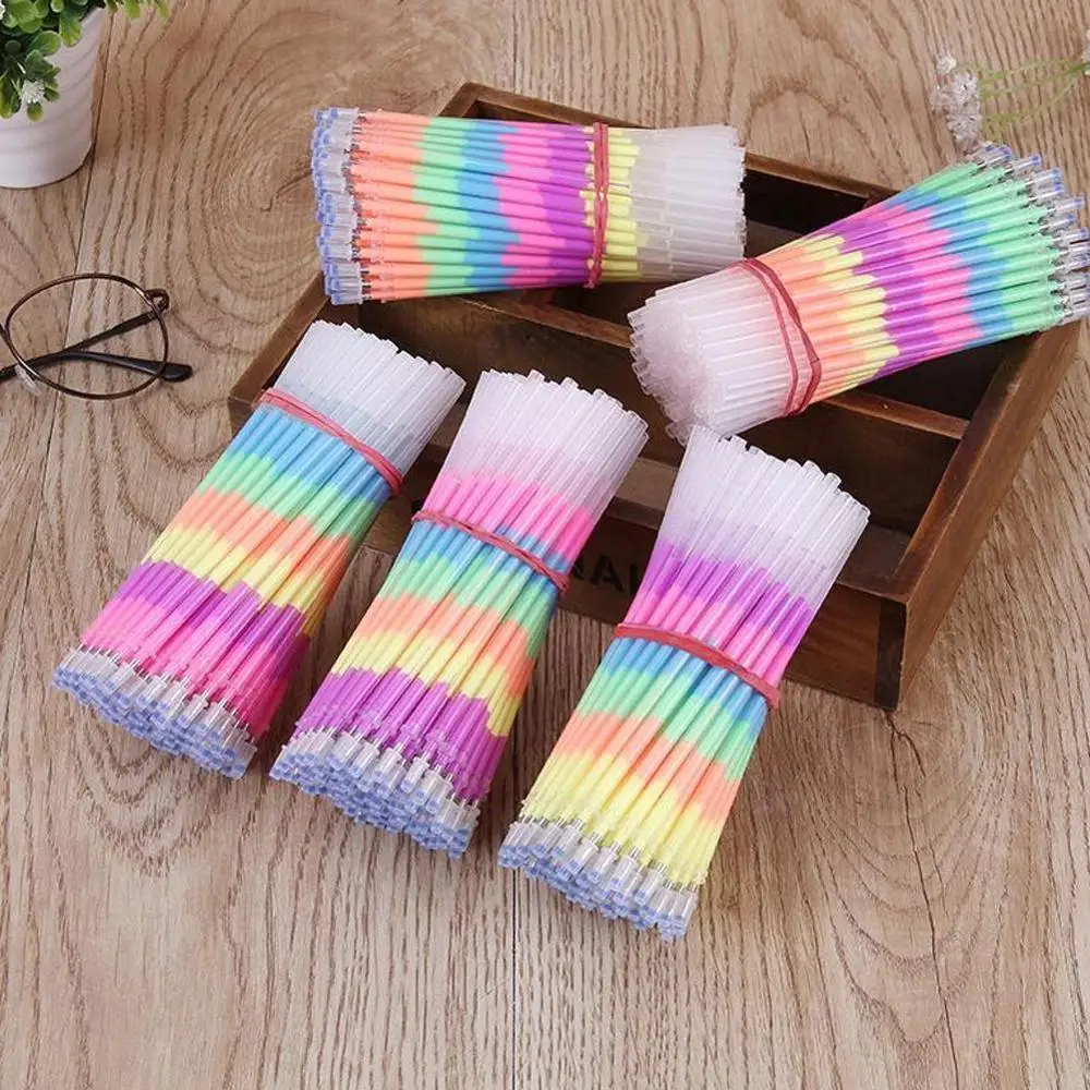 20 штук Мульти Цвет Радуга пополнения чернил маркеры Гелевые Ручки Шариковая