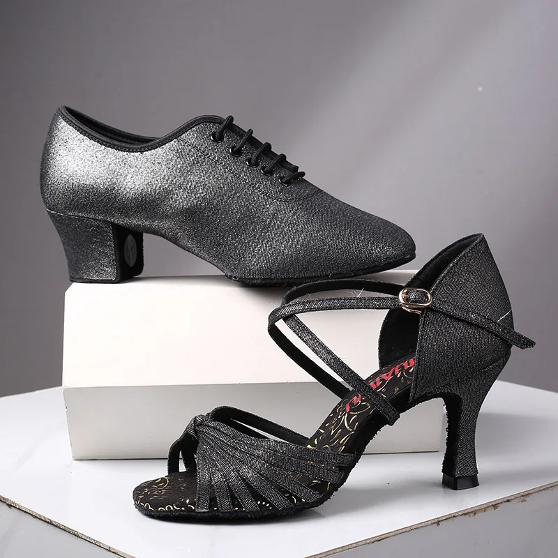 

USHINE Новый профессиональный блестящие атласные тапочки на мягкой подошве обувь для латинских бальных танцев женская обувь для взрослых