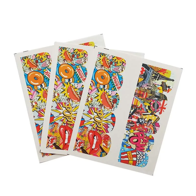 C11-3pcs Стикер для ногтей, женские красные губы, летние цветные переводные наклейки для ногтей, УФ Гель-лак, сделай сам, наклейки C01 - Цвет: C11-3pcs