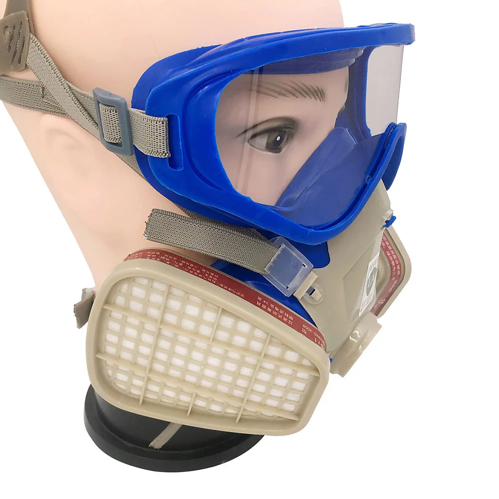Newly Silicone Full Face Respirator Anti-dust Mask Goggles Chemical Dustproof Anti Fire Paint 999 | Безопасность и защита