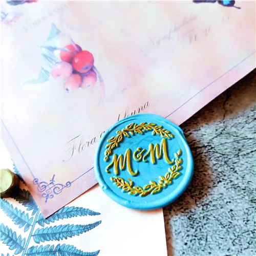 По индивидуальному заказу латунный штамп набор в подарочной коробке компания