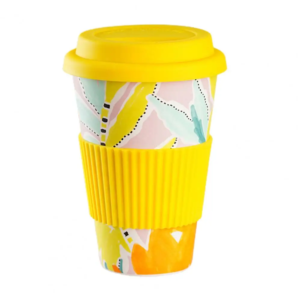 

Exquisite Couple Show Love Cup 470ml Coffee Mug Decal Design Insulation Portable Bamboo Fiber Degradable Water Cup For Travel