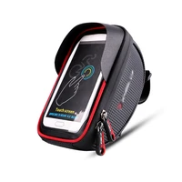motorcycle mobile phone bag handlebar mounting waterproof for cellphones with 6 inch and smaller touch screen