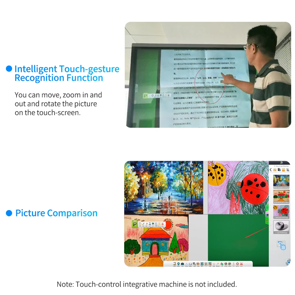 

Aibecy USB Document Camera Scanner 8Mega-Pixel HD Camera A4 Capture Size with LED Light USB2.0 Expansion Ports Teaching Software