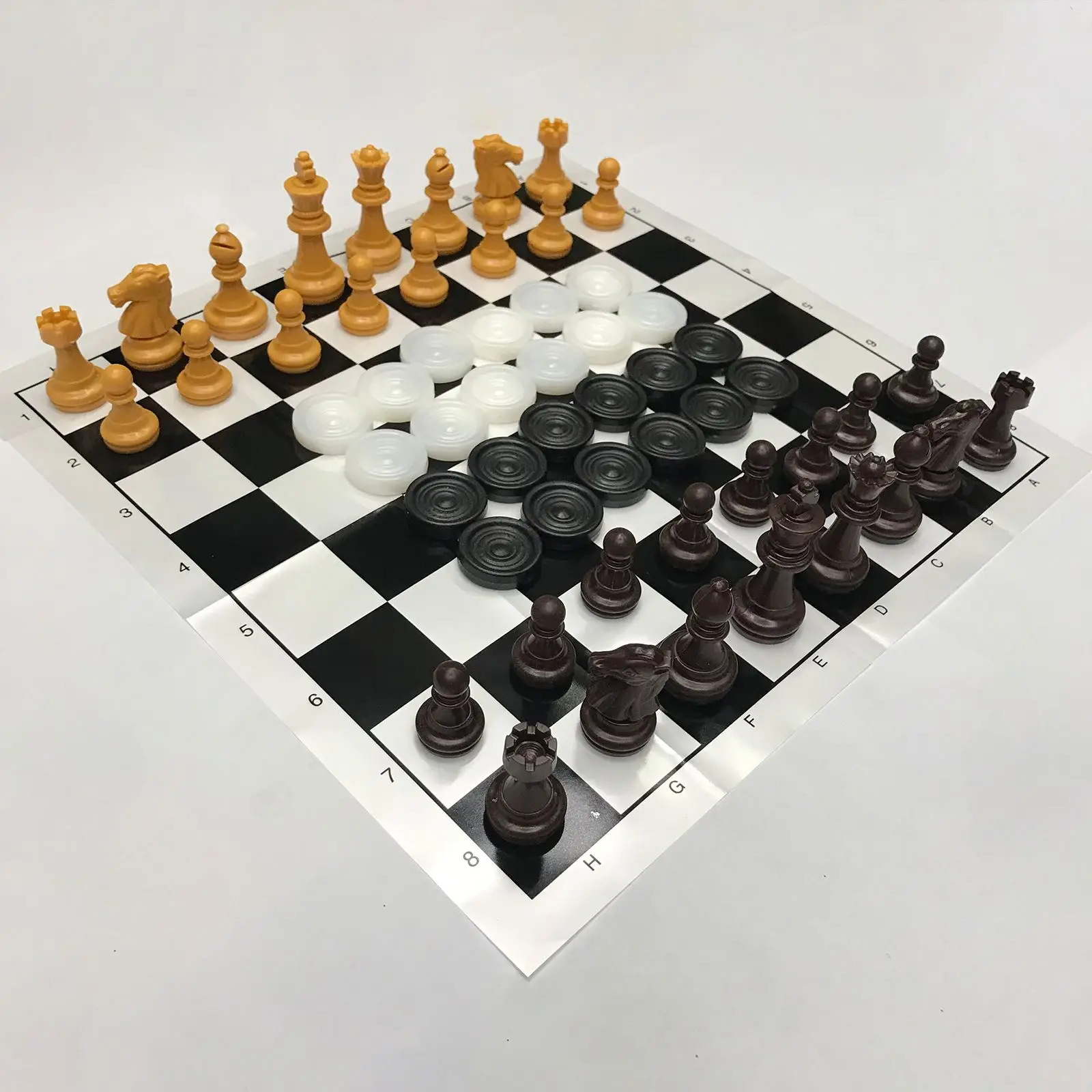 

32 Chess Pieces And 24 Checkers Handcrafted Classic Chess Game Set Intelligent Board Game For Kids 2 In 1 Chess Set Contains