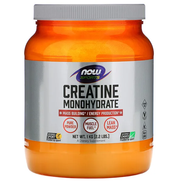 

Now Foods Sports Creatine Monohydrate 2.2 lbs (1 kg) Mass Building Energy Production Muscle Fuel