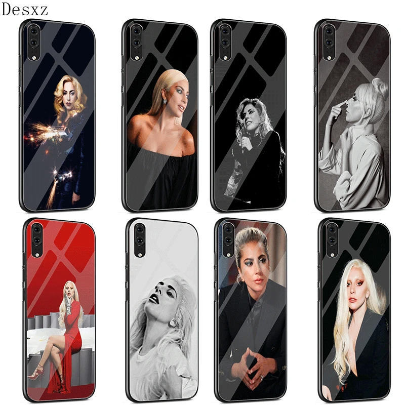 Стеклянный чехол для Huawei P30 P20 P10 Y9 Y6 Mate 20 Pro Lite P Smart Honor 7A 8X 9 10 Lady Gaga|Чехлы-накладки| |