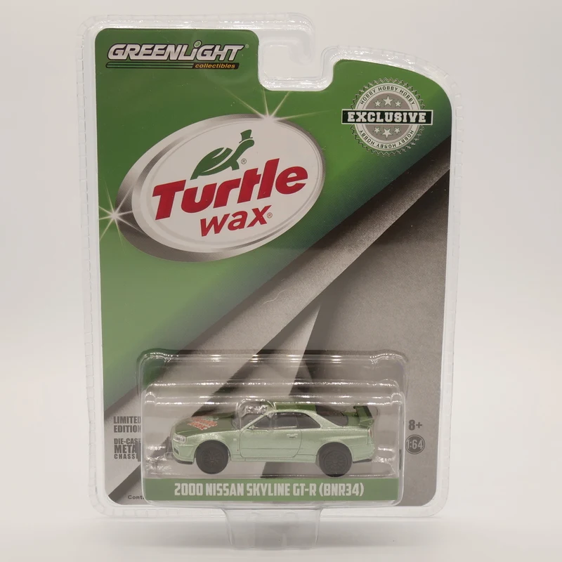 Greenlight 1:64 2012 Nissan Skyline GT R BNR34 литая модель автомобиля Matel игрушечные