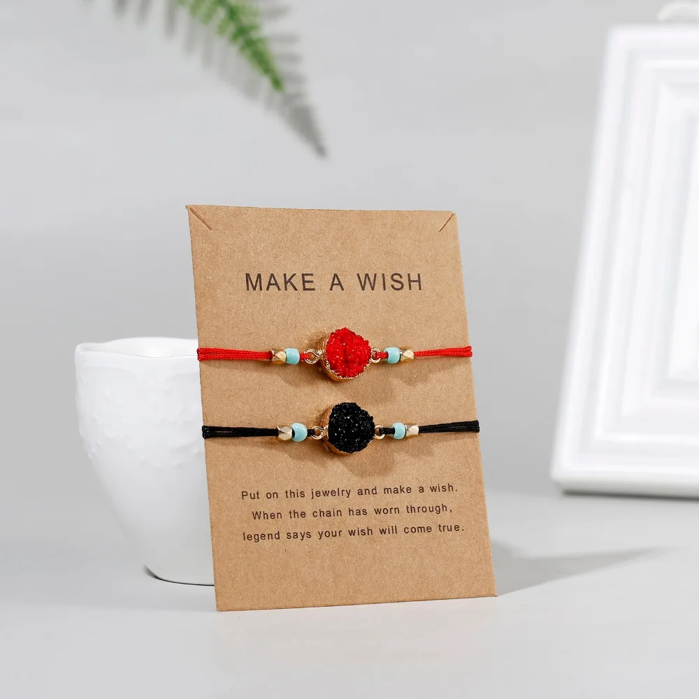 D4 Belleper Make a Wish/Friendship/Mom Love Card Turtle Adjustable Fashion High Quality Bracelet Charm Female New Unique Jewelry - Окраска металла: D4