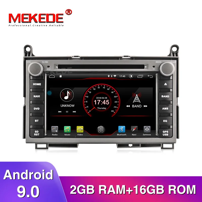 MEKEDE Android 9 Автомобильный gps мультимедийный плеер для Toyota Venza 2008 сенсорный экран