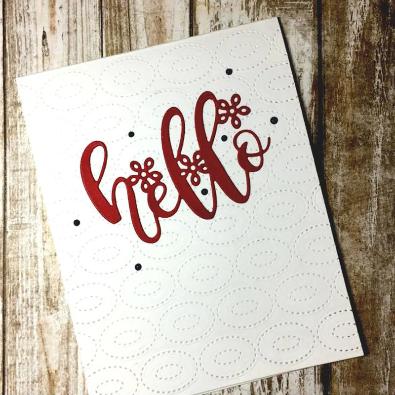 Металлические штампы Hello Word трафареты для скрапбукинга 2020 | Дом и сад