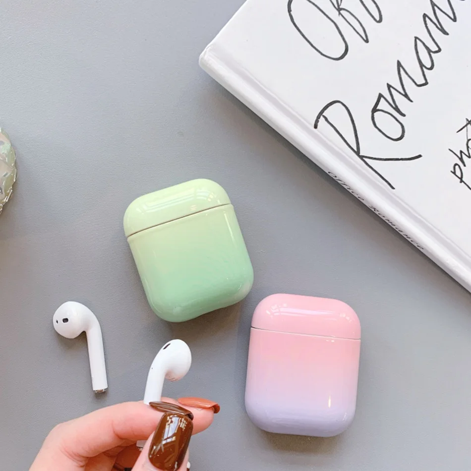 Чехол для наушников Airpods 2 чехол Роскошный авокадо мраморный чехол для наушников Защитный чехол для Apple Air Pods чехол аксессуары коробка