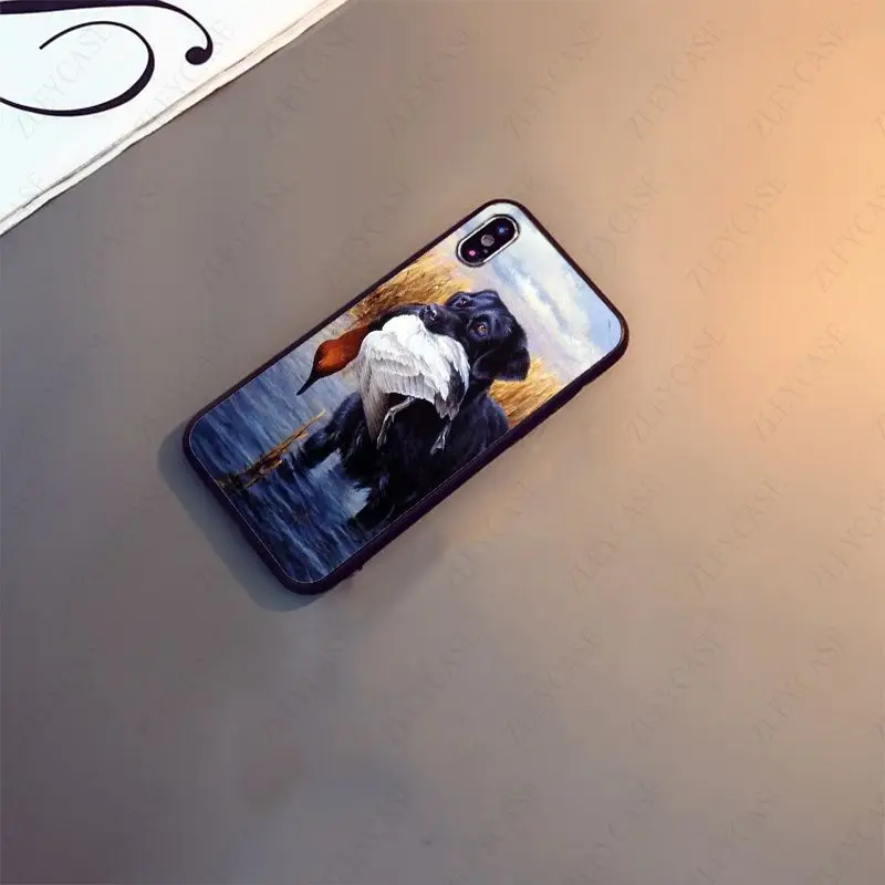 hunting dog tpu soft silicone black phone case for iphone x xs 11 12pro max 5s 6splus 7 8plus se 2020 xr xsmax 12mini cover free global shipping