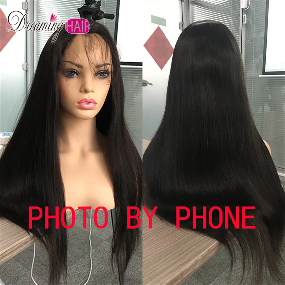 Парик на сетке с прозрачными прямыми волосами без клея | Шиньоны и парики