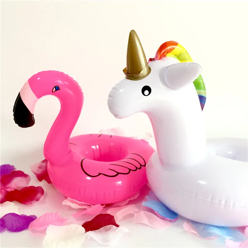 Подставка-поплавок с фламинго единорогом подставки надувные для бассейна