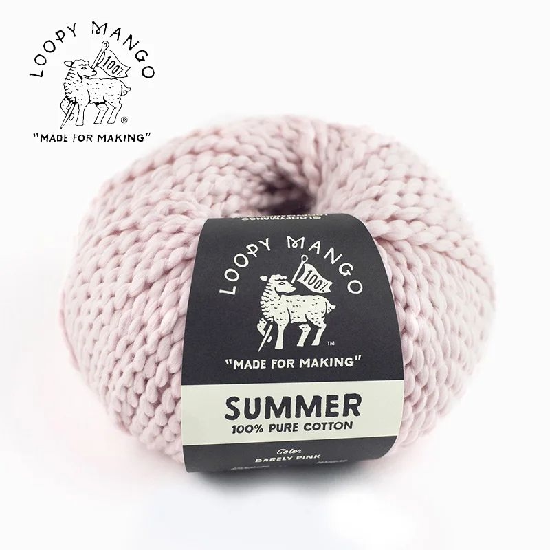 

1 *100g ball Loopy Mango summer Yarn 100% cotton Yarn Handknitting Yarn