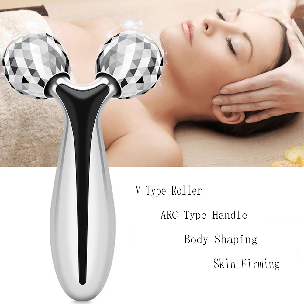 

3D Massage Roller Full Body Shape Massager Thin Face Wrinkle Remover Lifting Skin Massage Relaxation Tools Y Shape Massager
