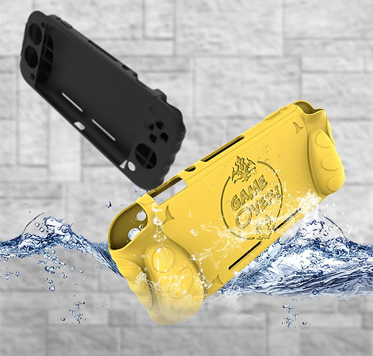 nintendo Switch Lite Mini чехол Защитная мягкая силиконовая рукоять из зернистой кожи крышка ручки ТПУ защитный силиконовый чехол для телефона, Для nintendo переключатель Lite игровой консоли JoyCon PC джойстик игровой джостик Кепки