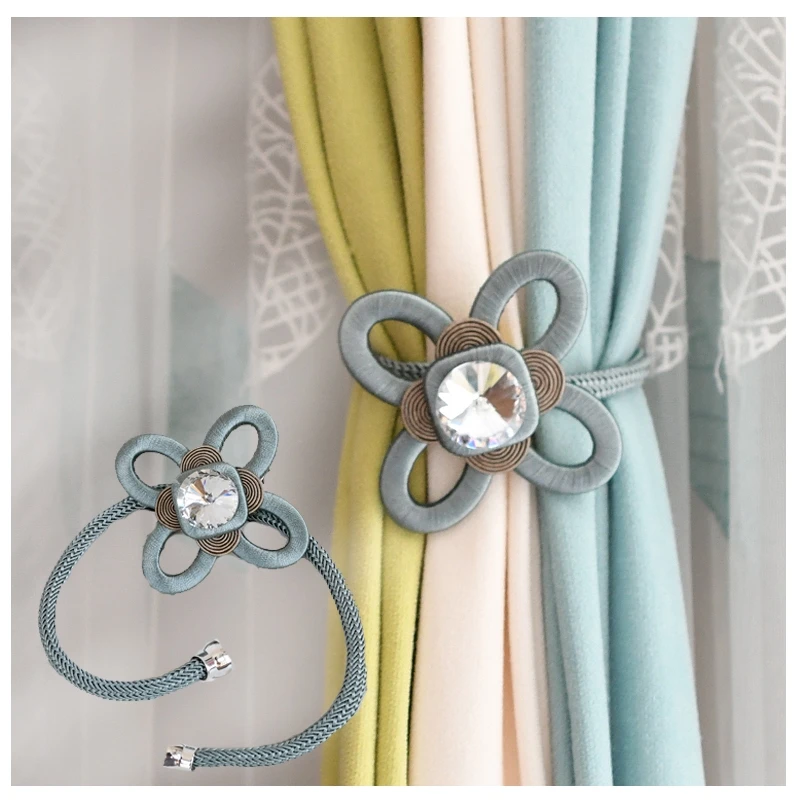

1Pc Curtain Tie Backs Rope Curtain Tiebacks With Bling Curtain Decor Accessories Clips Curtain Holders For Drape