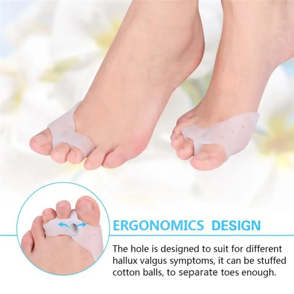 2Pcs Bunion Corrector Pain Relief Hammer Toe Separator with Forefoot Care Pads Orthopedic Mat For Feet Pedicure Tools - купить по