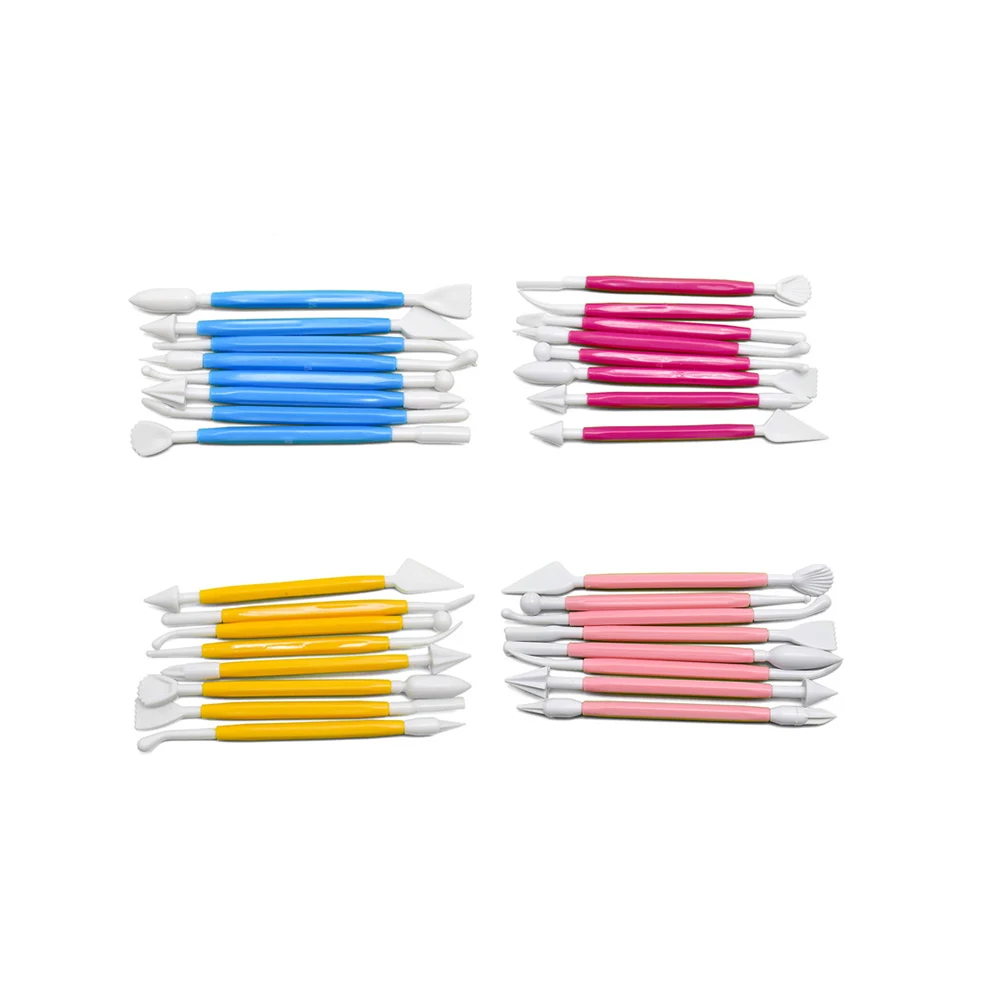 8 шт. розовая скульптура двойной сахар моделирование резак гладкая Полимерная