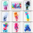 Алмазная живопись тролли Диснея, полноразмерная вышивка, мозаика 5D сделай сам из мультфильмов, вышивка крестиком, домашняя роспись, декор из мультфильмов