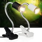 Регулируемая фотолампа с держателем на зажиме, УФ светильник лампы для черепахи, нагревательная лампа, амфибии, ящерицы, регулятор температуры