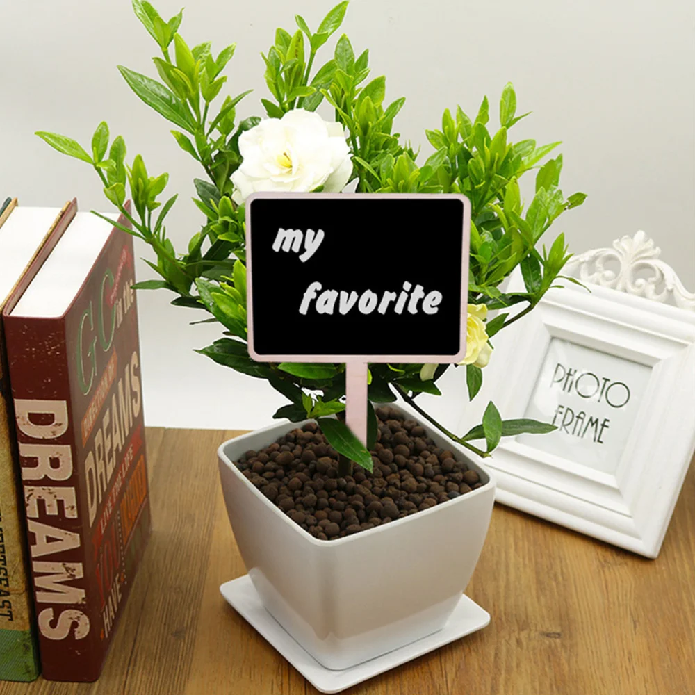 

10PCS Mini Wooden Chalkboard with Stand Blackboard Sign Place Holder for Wedding Decoration