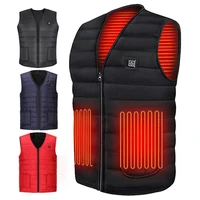 down vest stylish 5 areas heat infrared intelligent down vest for camping men down vest winter down vest