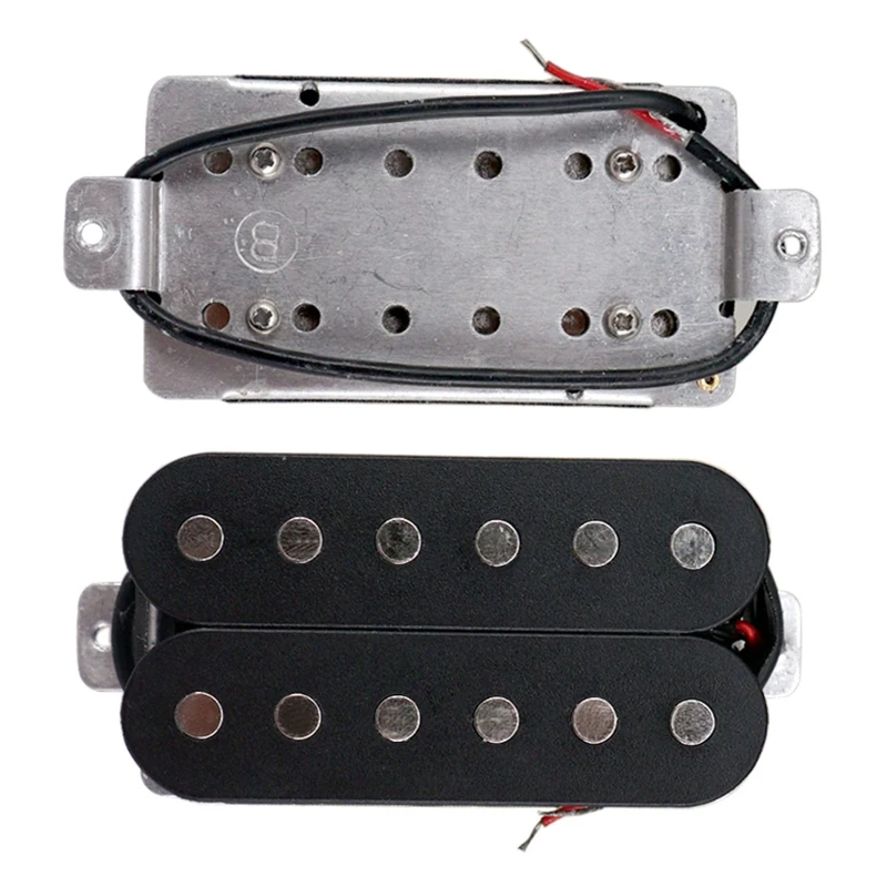 

Set of 2 Neck & Bridge Pickup Electric Guitar Double Coil Humbucker Pickups 50mm&52mm Guitar Parts