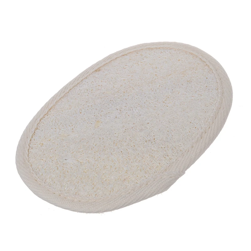 

Бежевый Овальная Ванна Душ Уход за кожей лица скруббера люфы губка для отшелушивания Pad