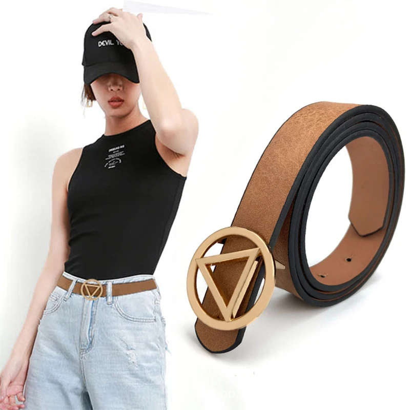 

Luxury Designer Belt Buckle High Quality Women Genuine Real Leather Dress Strap Double Belt for Jeans Brand Fashion Woman Dress