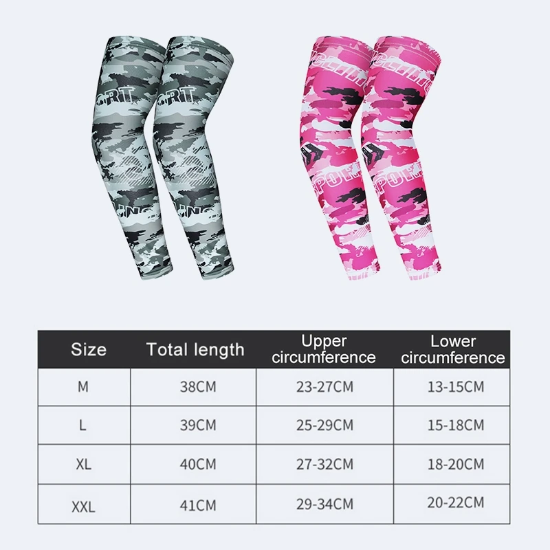 

1 Pair Wicking Breathable Cooling Sunshade Summer Arm Warmer Arm Sleeve UV Protection Polyester Cycling Compression Cover