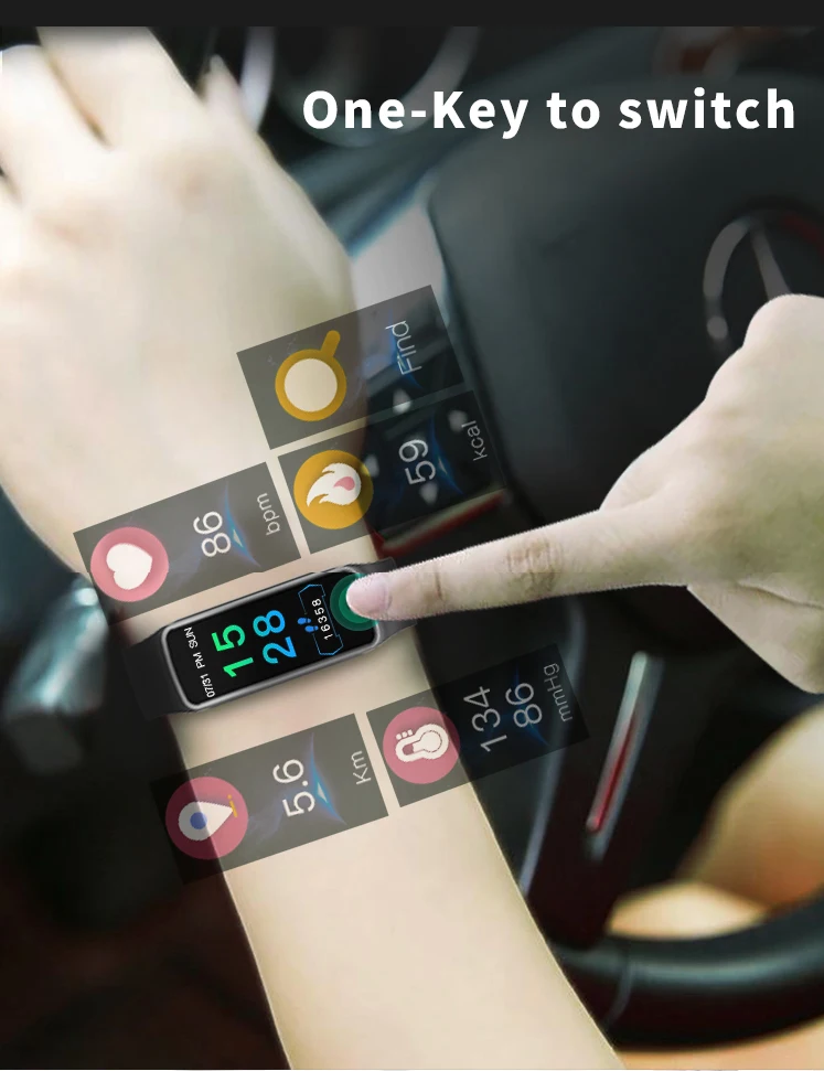 

New Sport Band Activity Watch Activity Fitness Tracker Blood Pressure Heart Rate Monitor Smart Activity Watch Pedometer