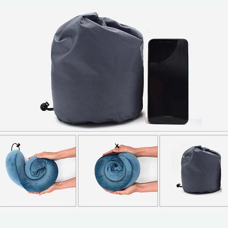 U-Shaped High Quality Memory Foam Travel Neck Pillow With Magnets