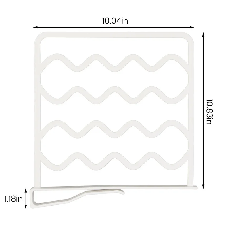 

4pcs Closet Wire Shelf Divider Clothes Divider Organizer Wardrobe Drawer Bedroom Shelf Partition Shelves Home Accessories