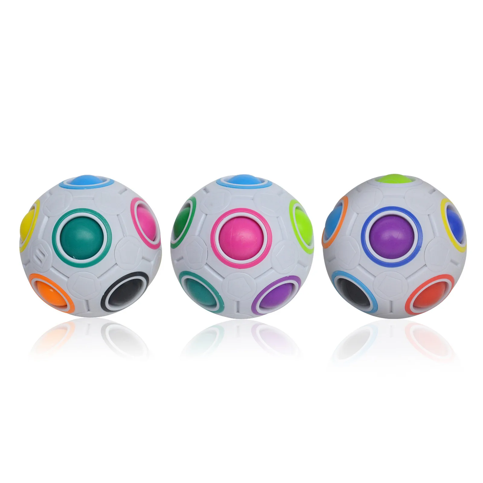 

Christmas stress relief magic rainbow ball fun plastic educational toys gifts children education learning stress toys L4