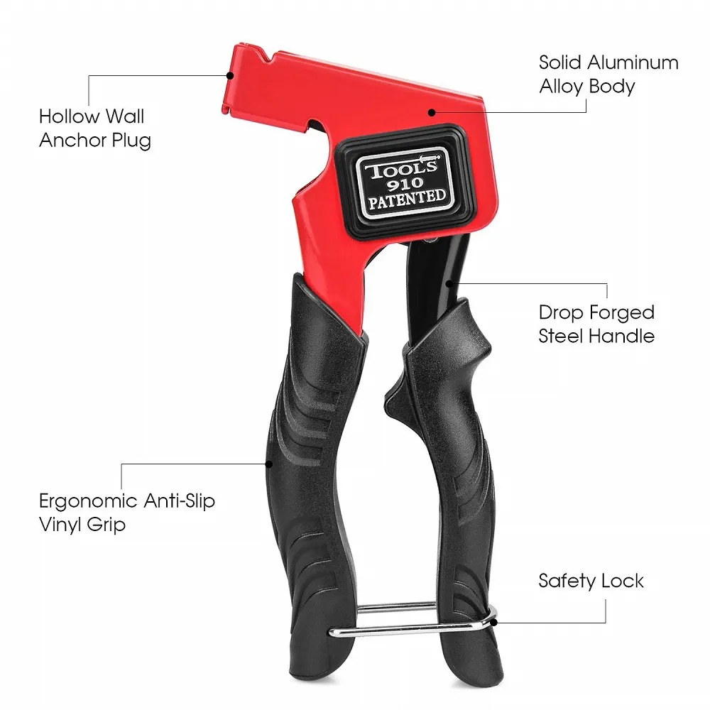 Ручной полый стеновой пистолет для полых стен металла полости якоря