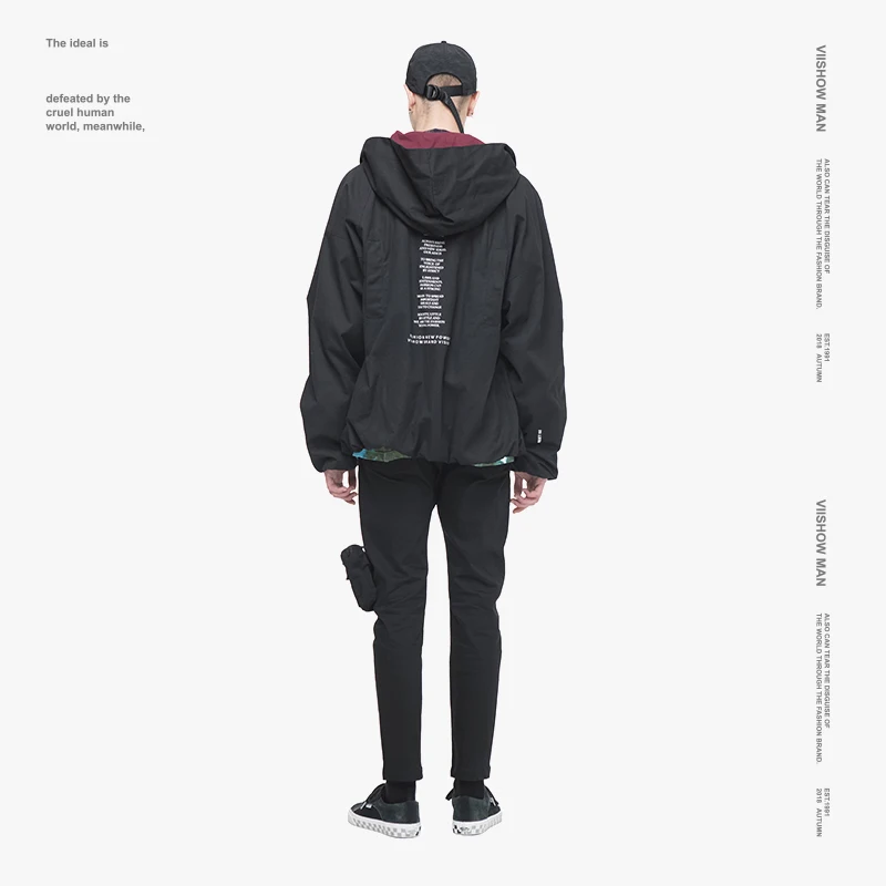 VIISHOW уличная Мужская куртка, Брендовые куртки с принтом, мужские куртки Veste Homme, Новая ветровка, мужские куртки Chaqueta Hombre JC1943183