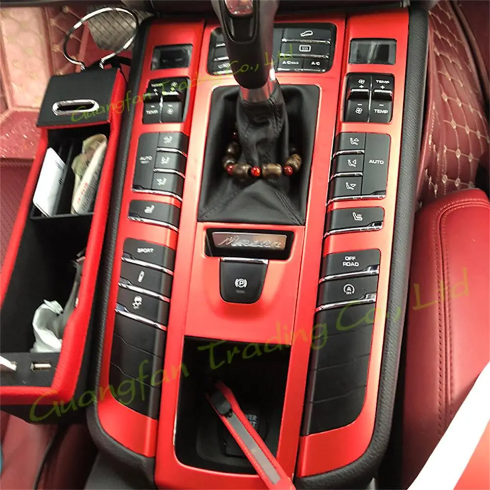 

For Porsche Macan 2014-2021 Car-Styling 3D/5D Carbon Fiber Car Interior Center Console Color Molding Sticker Decal Parts Product