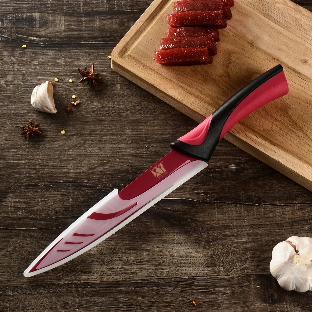 XYj набор разноцветных кухонных ножей из 6 предметов нож для нарезки фруктов Santoku с