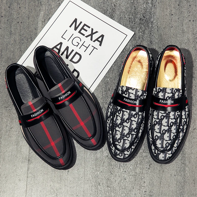 

British canvas shoes summer men's Korean fashion business casual men's shoes men's daily outdoor antiskid driving shoes EUR39-44