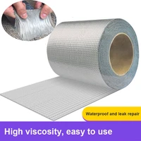 aluminum foil butyl rubber tape self adhesive high temperature resistance waterproof for roof pipe repair caulking fix duct