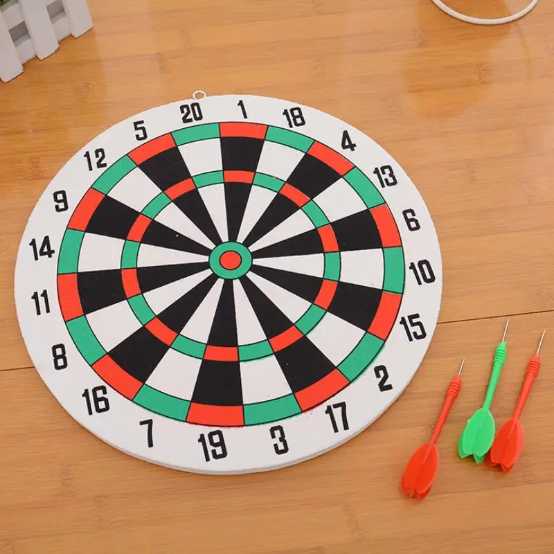 

1 Set Funny Double Sided Dart Board Darts Game Set Perfect for Man Cave Game Room Kids Decoration Game Toys Kids Gift