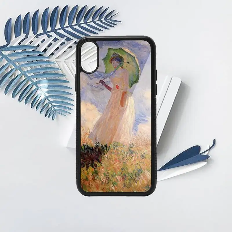 

Monet Garden Lotus art pattern luxury protective coque Phone Case PC for iPhone 11 12 pro XS MAX 8 7 6 6S Plus X 5S SE 2020 XR