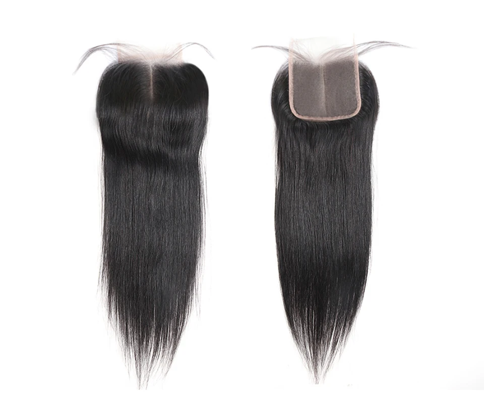 Ali queen hair HD прозрачный 4x4 закрытие шнурка бразильские Прямые Remy человеческие волосы натуральный цвет 1"-20" Экстра про. Соотношение 10А