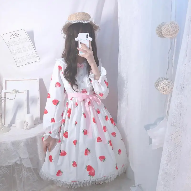 Платье в стиле сладкой Лолиты винтажное кружевное милое платье викторианском с
