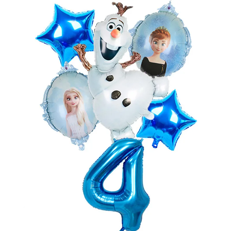 Фольгированные воздушные шары Disney Olaf Мультфильм Эльза Анна Снежная королева