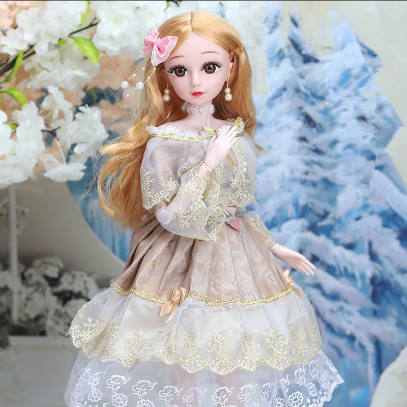 

New 60cm BJD Doll 20 Removable Joints 13 Styles Cute Princess Dress Fashion 1/3 Dress Doll Clothes Dress Up Toy Girl Gift